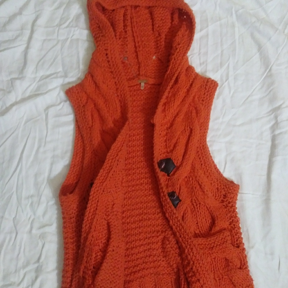 Free People Hooded Vest